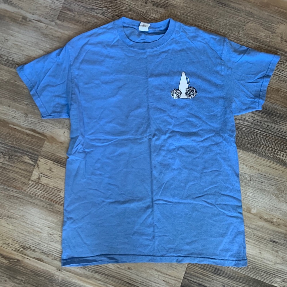 neon blue cheer shirt